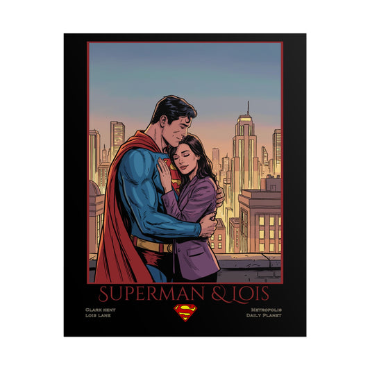 Superman & Lois Vintage Romance Wall Art