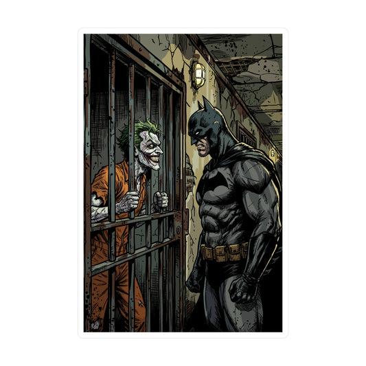 Batman vs Joker Vinyl Decal