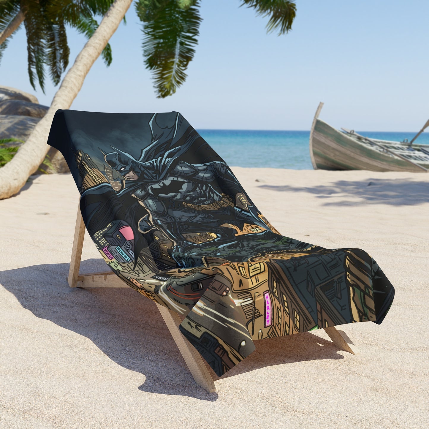 Batman Gotham City Beach Towel