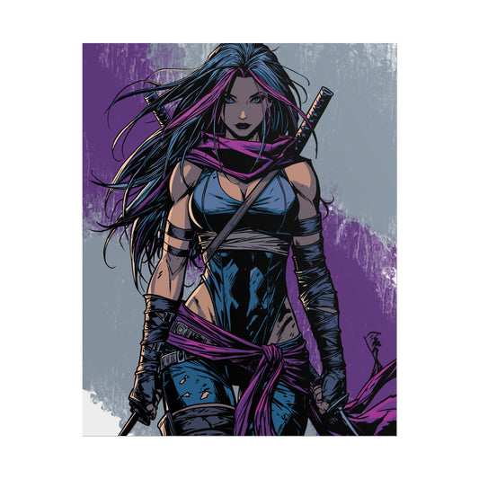 Psylocke - Femme Fatale Poster — Rolled Art Print