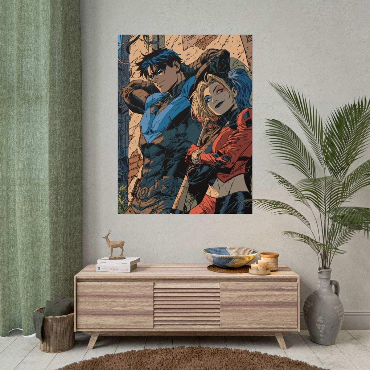 Nightwing & Harley Quinn Rolled Print