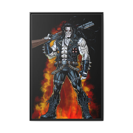 The Main Man Bounty Hunter - Framed Matte Canvas