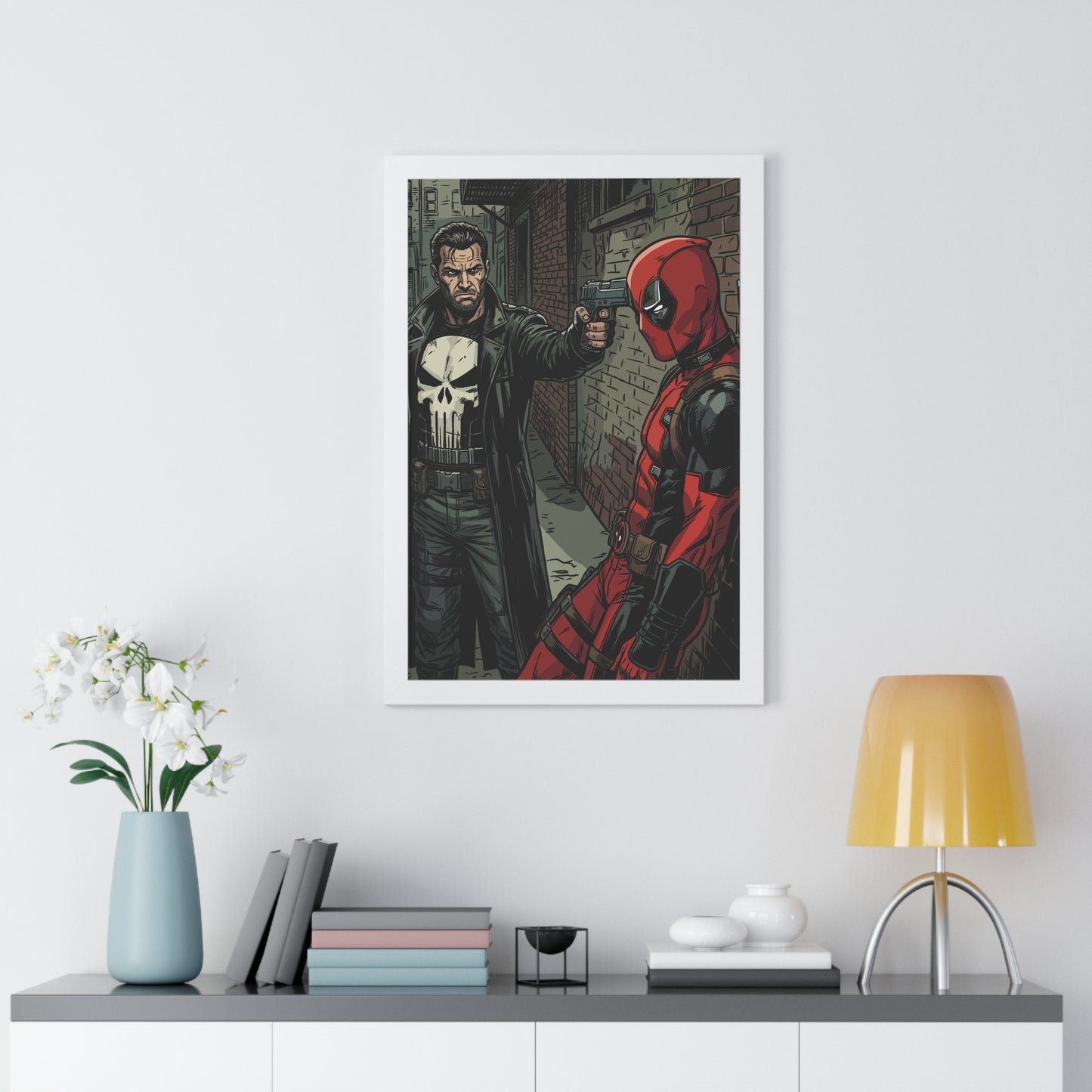 Wade vs Frank - Framed Vertical Poster