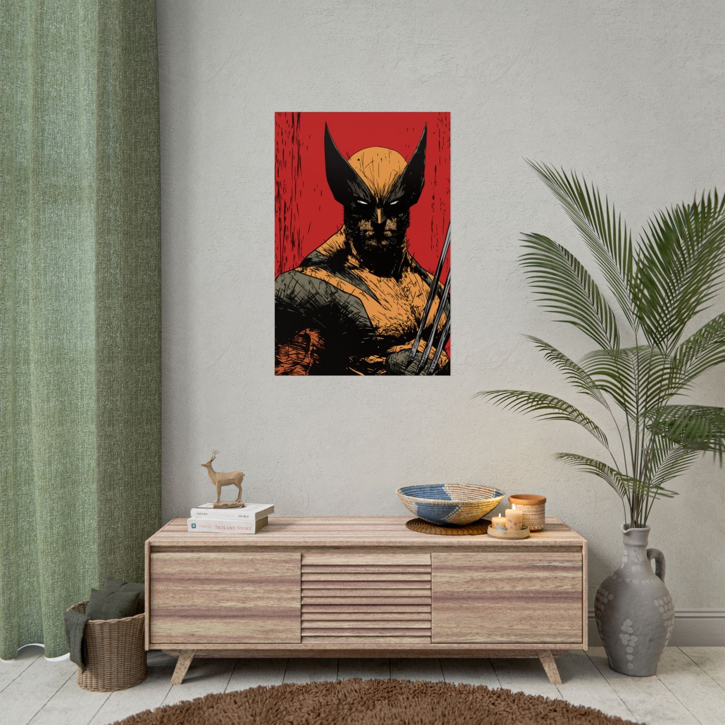 Wolverine Comic Art Poster