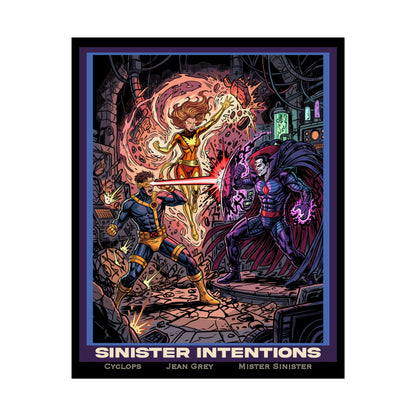 'Sinister Intentions' Comic Art Print (Cyclops · Jean Grey · Mister Sinister)