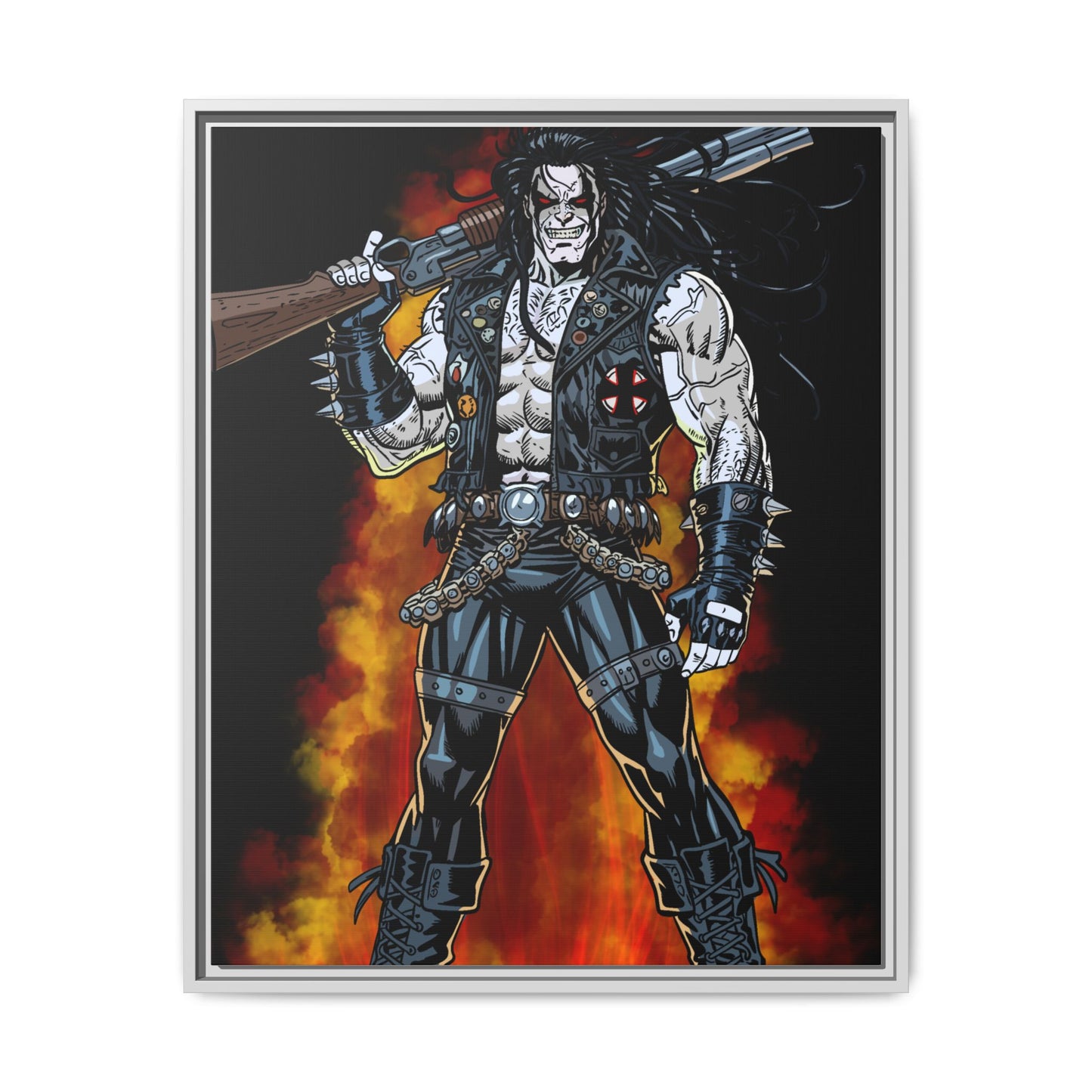 The Main Man Bounty Hunter - Framed Matte Canvas