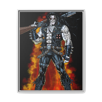 The Main Man Bounty Hunter - Framed Matte Canvas