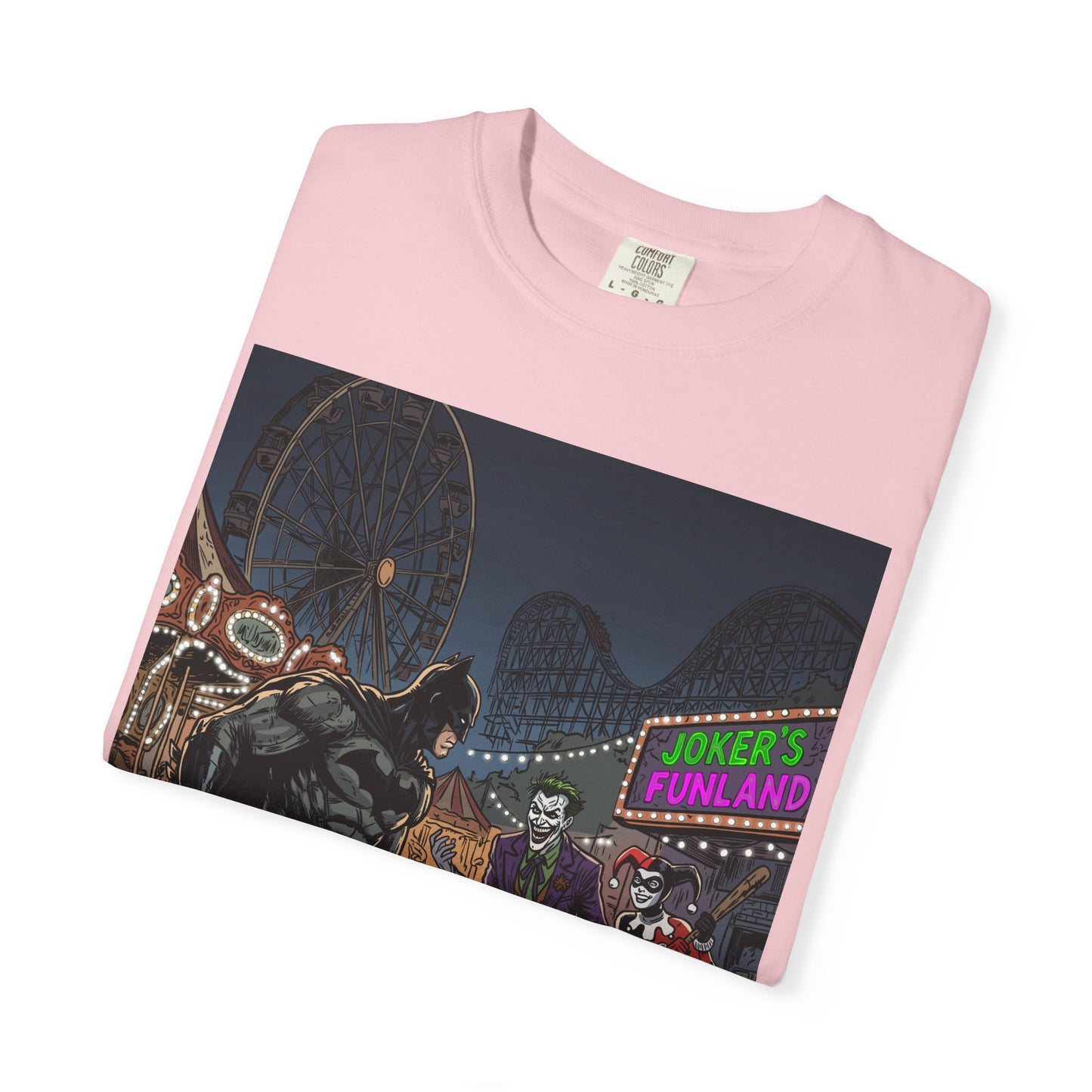 Batman vs Joker Graphic T-Shirt — Gotham Carnival Night Tee