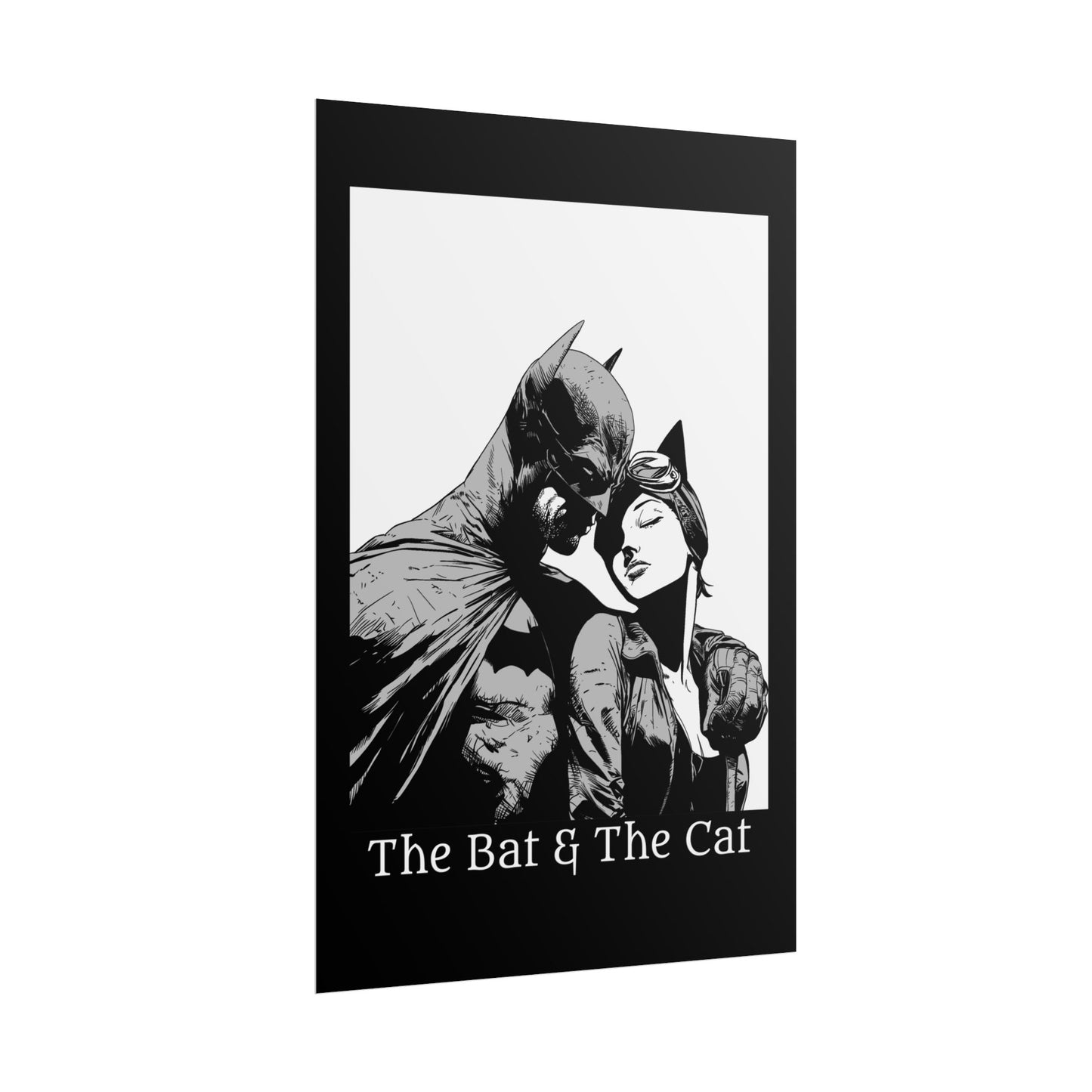 The Bat & The Cat Cinematic Comic Art Print