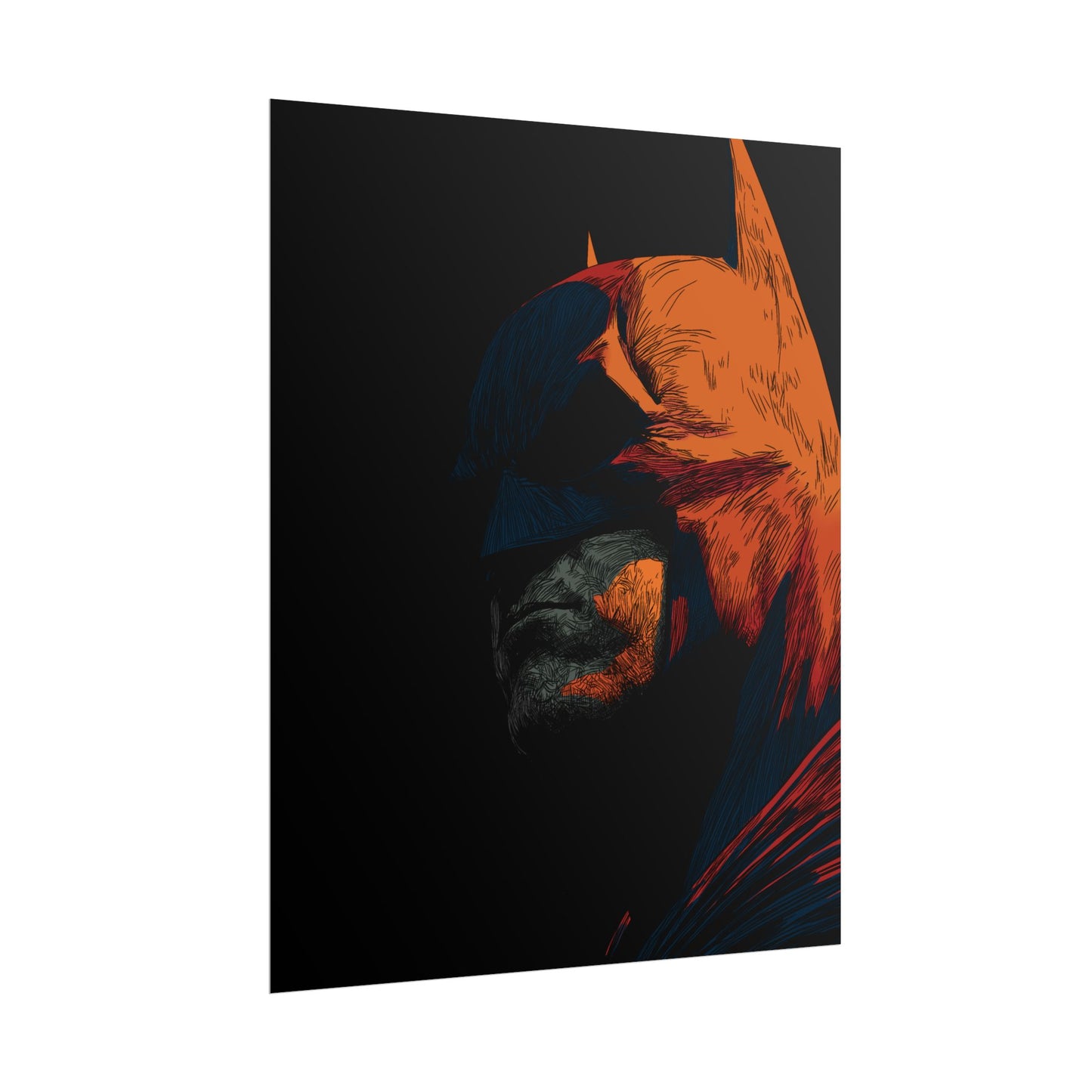 Batman Profile Art Poster