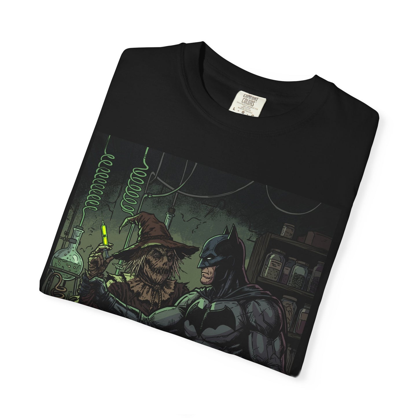 Batman & Scarecrow Graphic T-Shirt — Dark Comic Art Tee