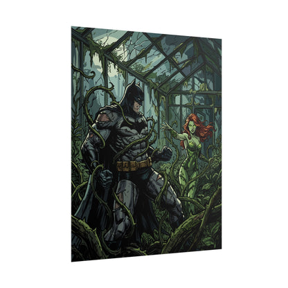 Batman & Poison Ivy Greenhouse Art Print - Poster