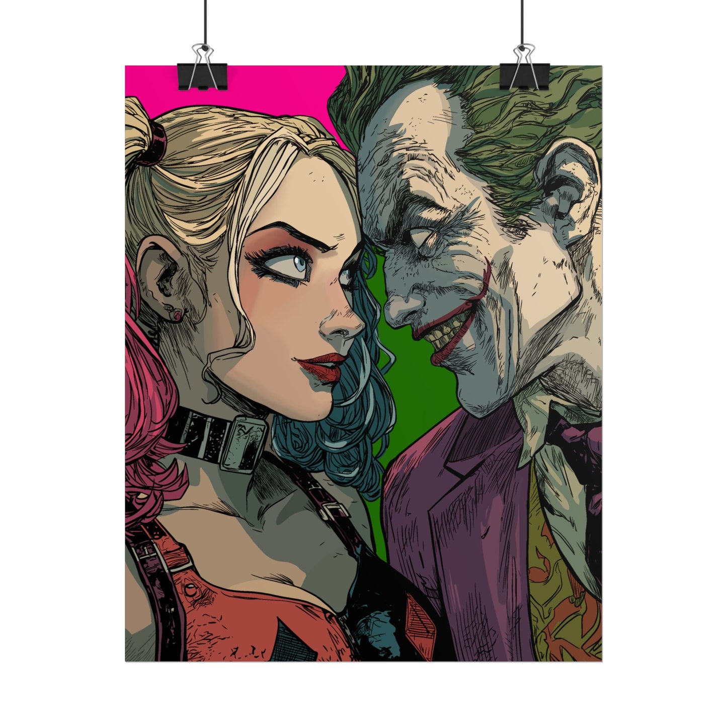 Harley Quinn & Joker Art Print