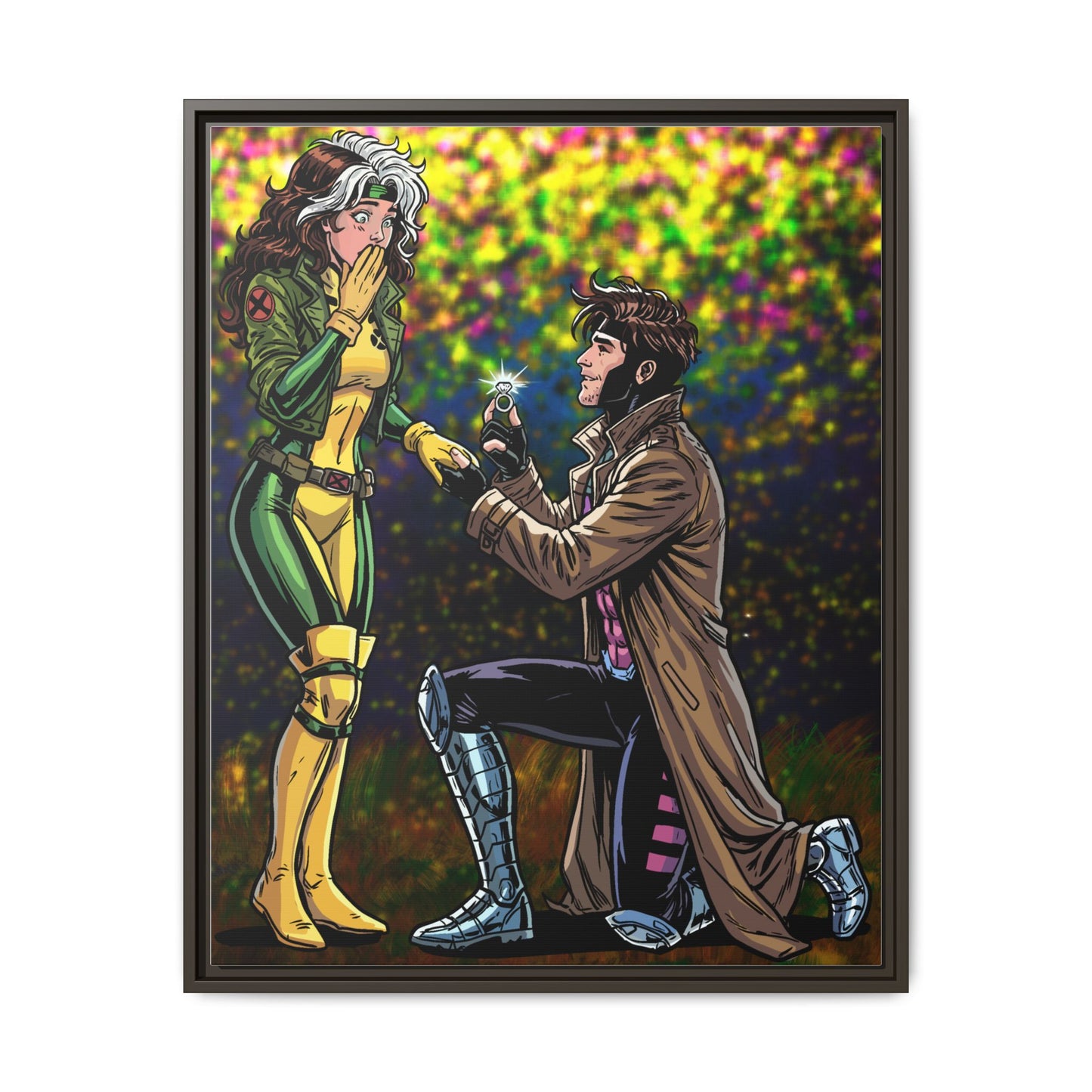 Thief and Belle # 3 - Framed Matte Canvas
