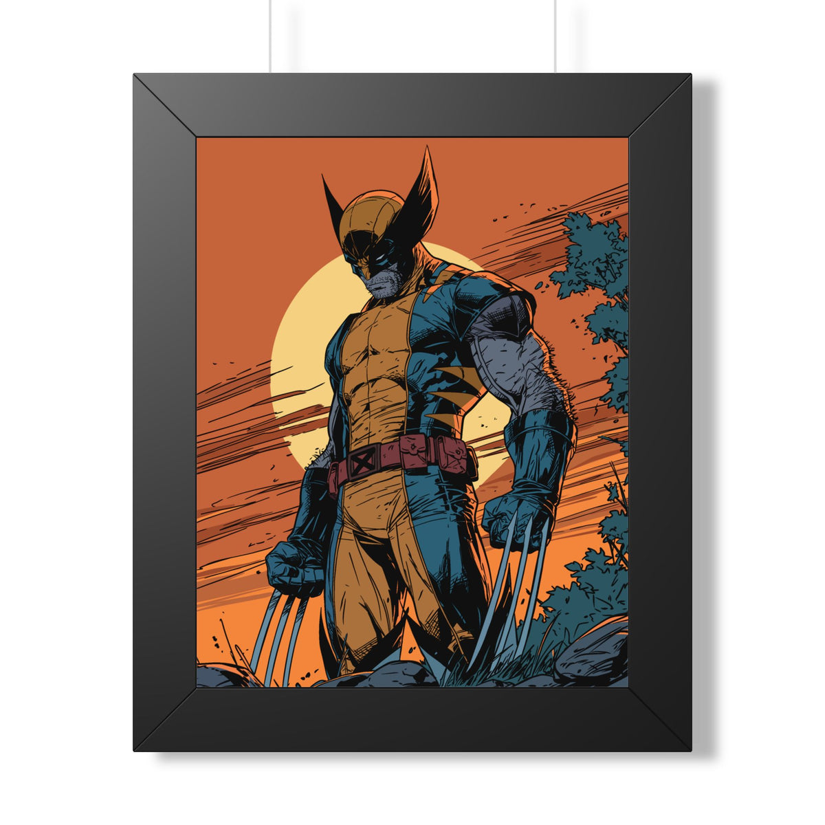 Wolverine - Dusk - Comic Art Framed Poster