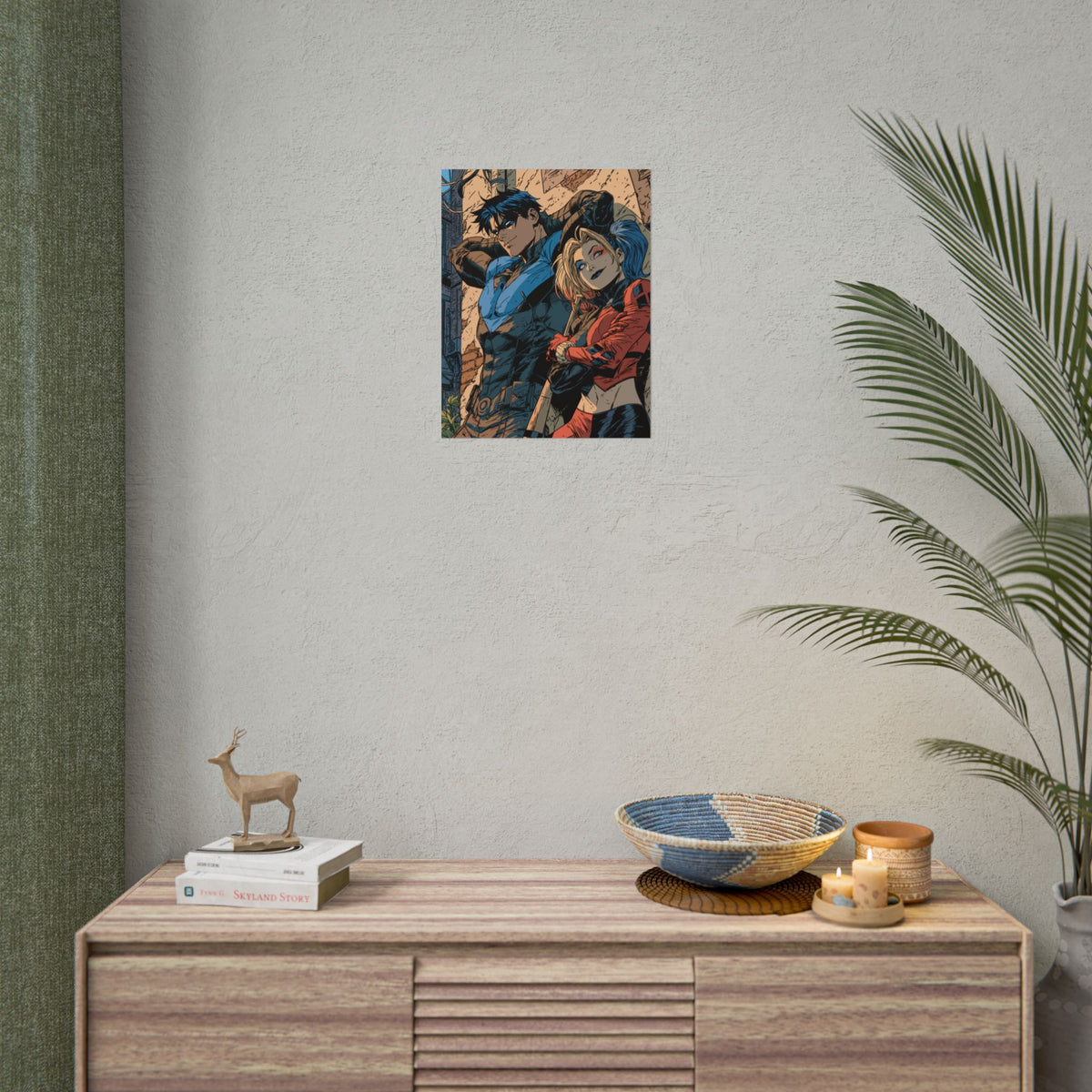 Nightwing & Harley Quinn Rolled Print