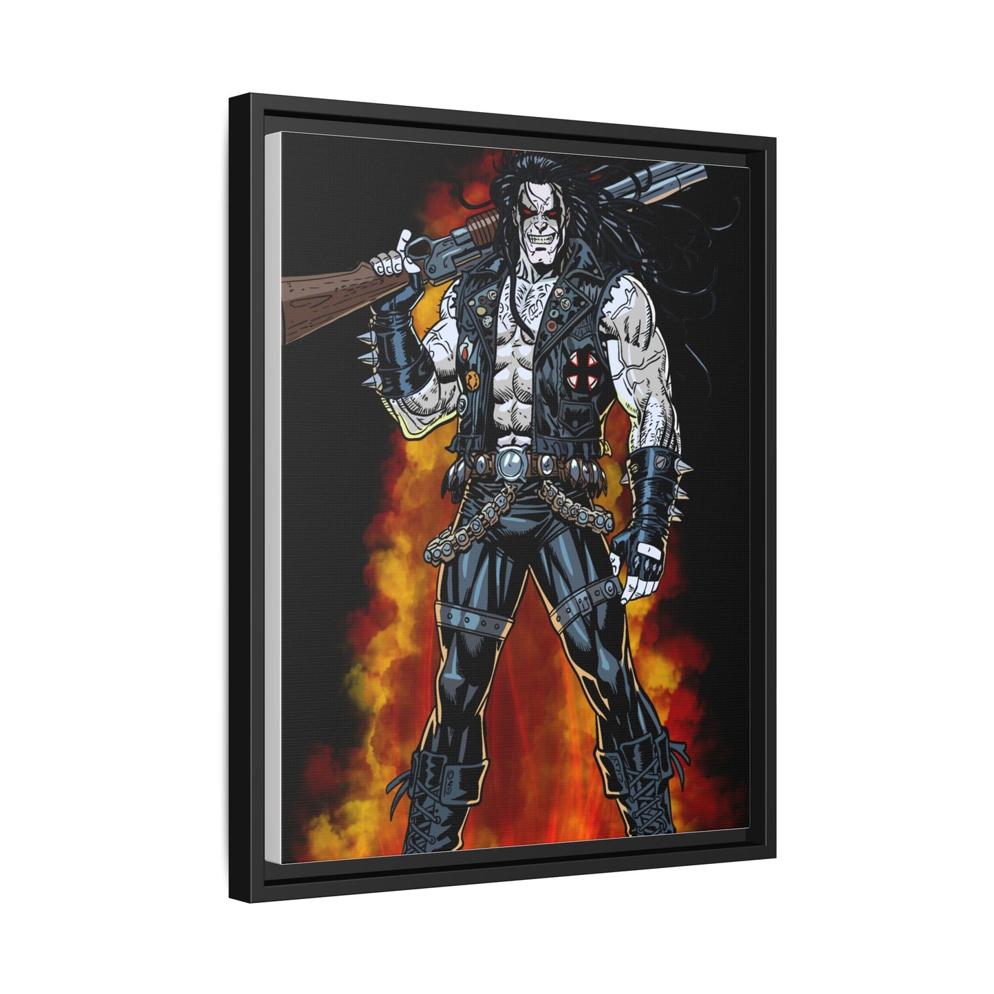 The Main Man Bounty Hunter - Framed Matte Canvas
