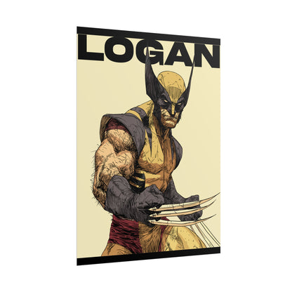 Wolverine Logan Rolled Poster — Comic Art Wall Print