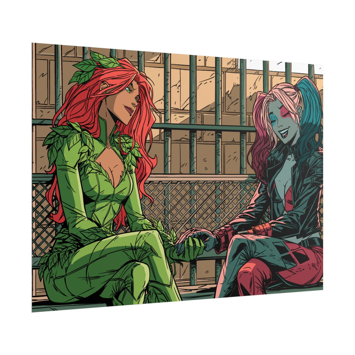 Poison Ivy & Harley Quinn - Jail Cell - Poster