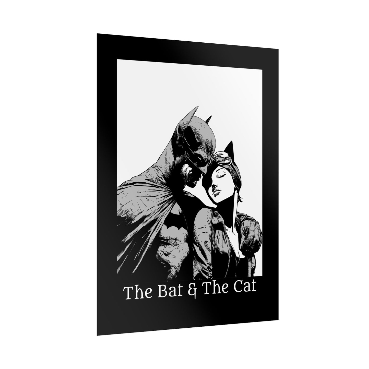 The Bat & The Cat Cinematic Comic Art Print