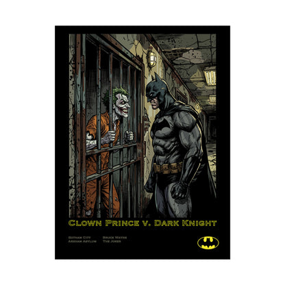 Batman vs Joker Poster – Clown Prince v. Dark Knight Rolled Art Print