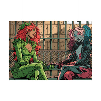 Poison Ivy & Harley Quinn - Jail Cell - Poster