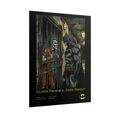 Batman vs Joker Poster – Clown Prince v. Dark Knight Rolled Art Print