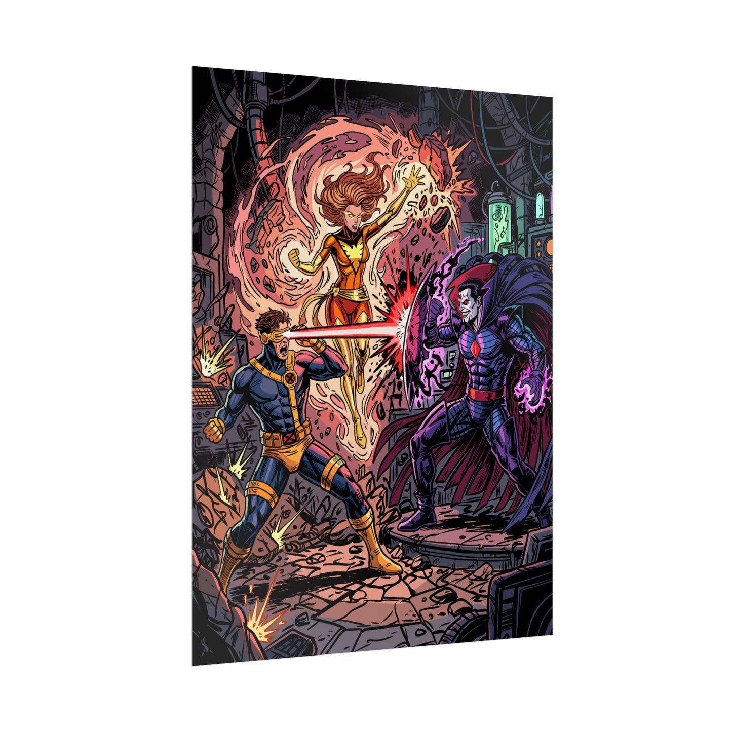 Cyclops and Jean Versus Mister Sinister