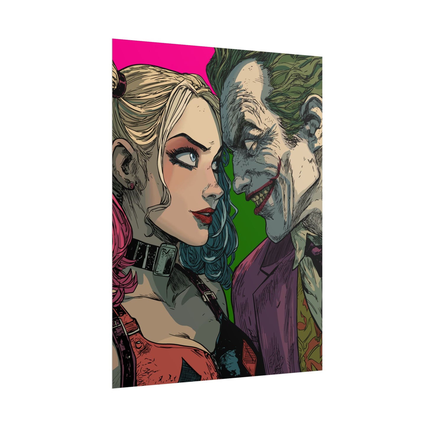 Harley Quinn & Joker Art Print
