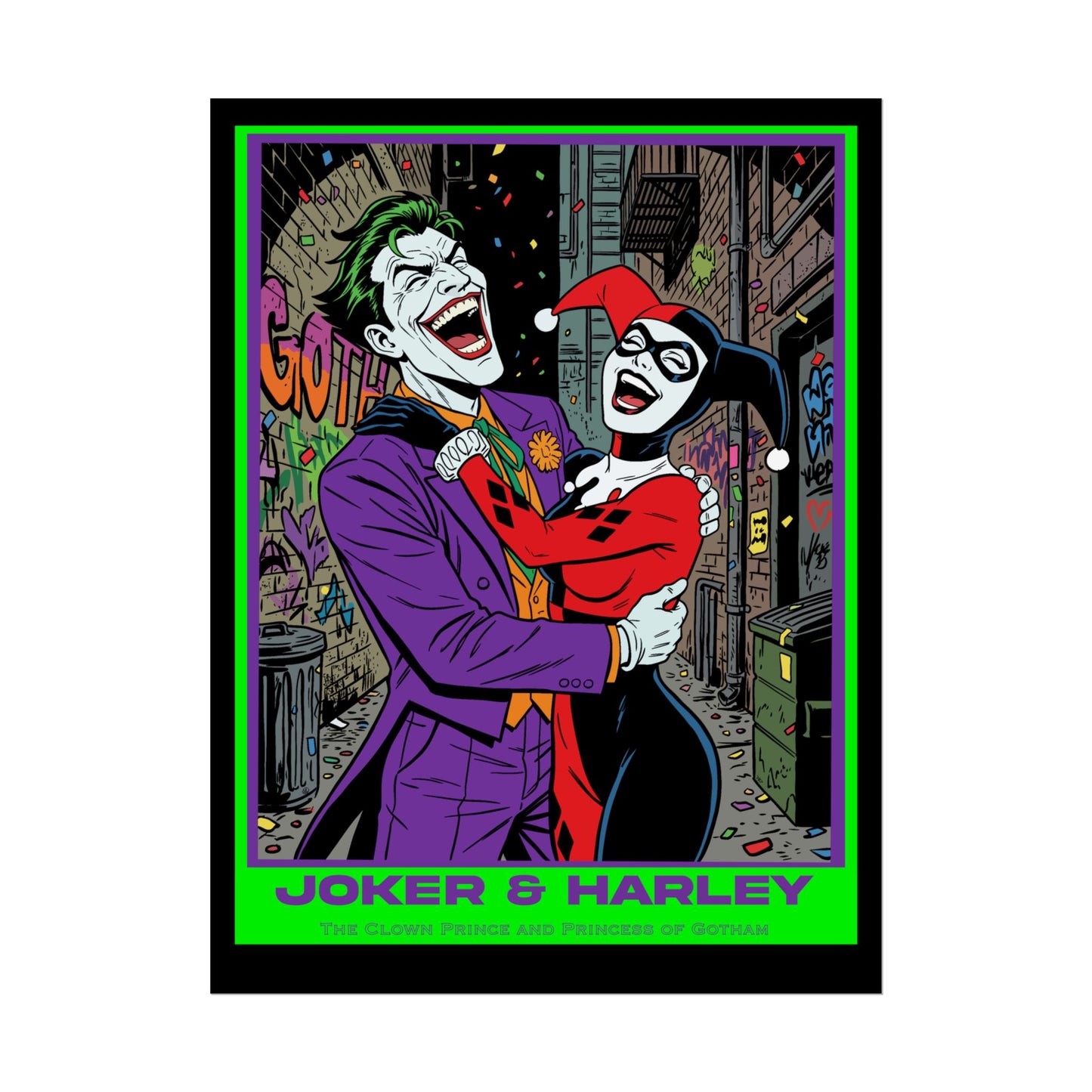 Joker & Harley Cinematic Art Print
