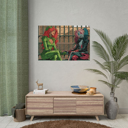 Poison Ivy & Harley Quinn - Jail Cell - Poster