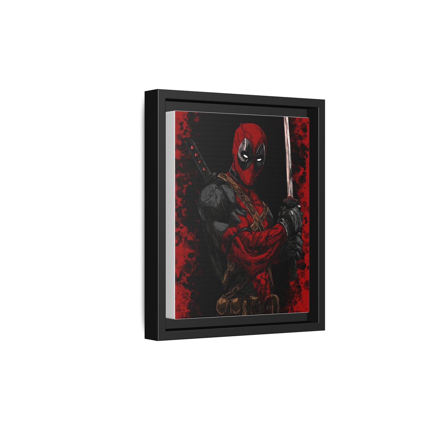 The Merc #2 - Framed Canvas Wall Art — Comic Antihero Sword Portrait