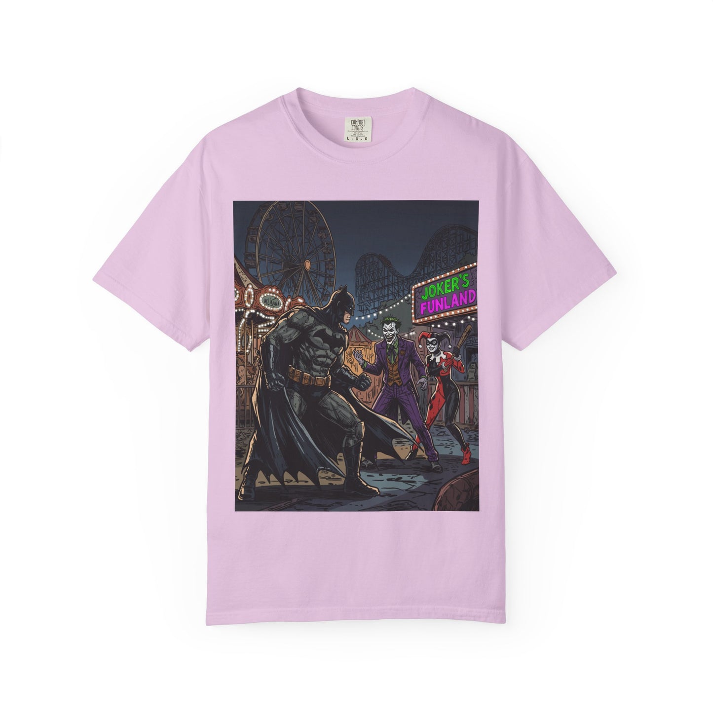 Batman vs Joker Graphic T-Shirt — Gotham Carnival Night Tee