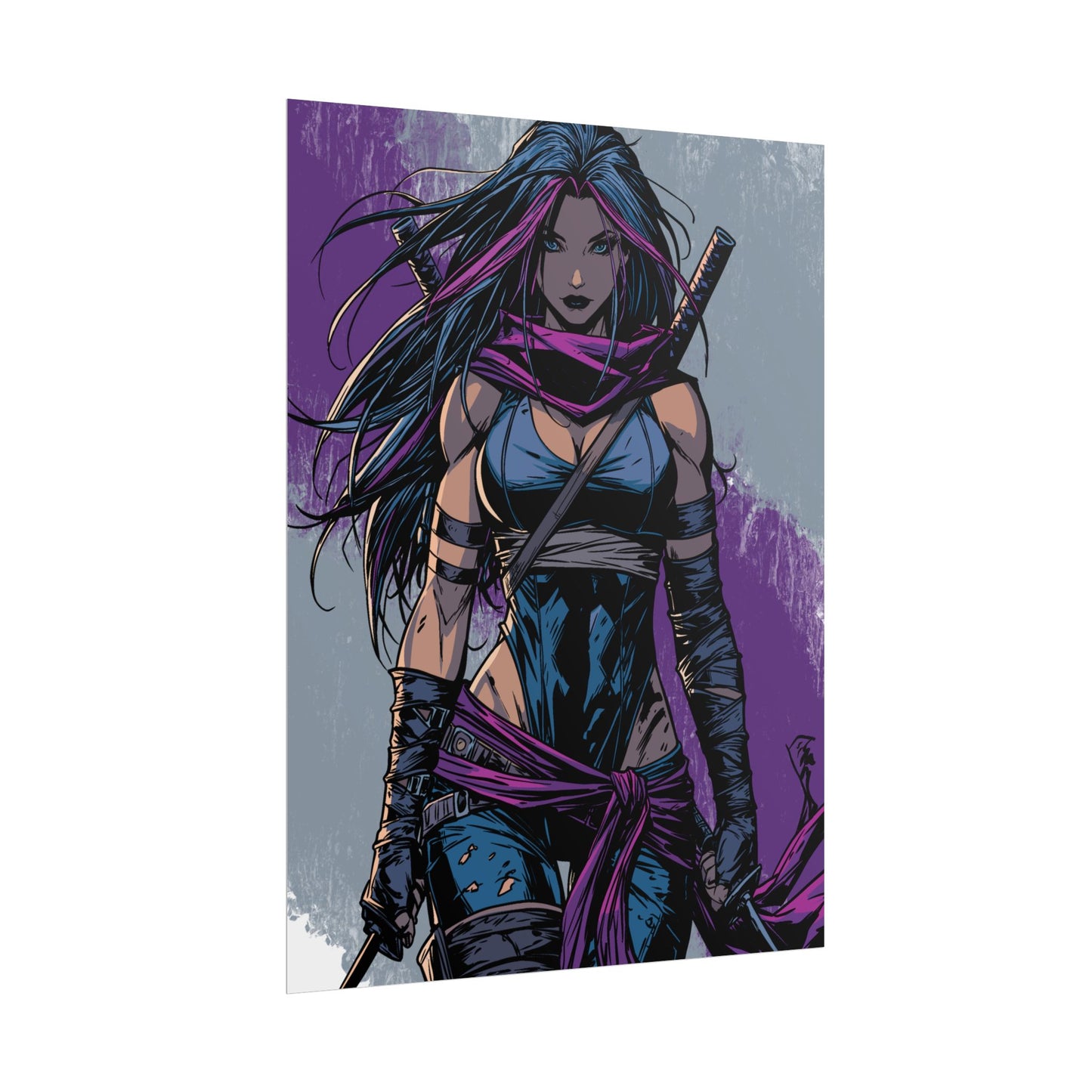 Psylocke - Femme Fatale Poster — Rolled Art Print