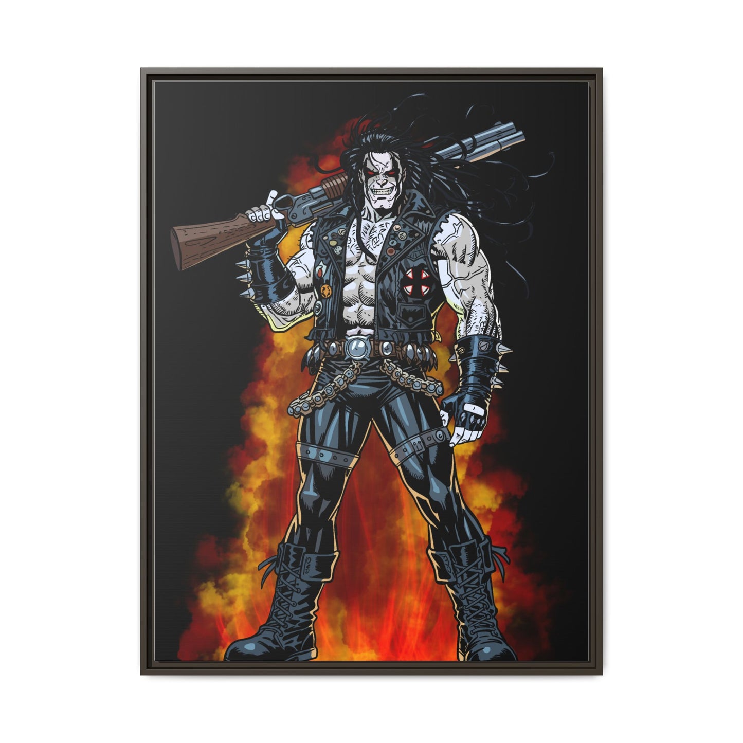 The Main Man Bounty Hunter - Framed Matte Canvas