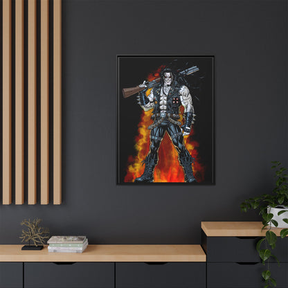 The Main Man Bounty Hunter - Framed Matte Canvas
