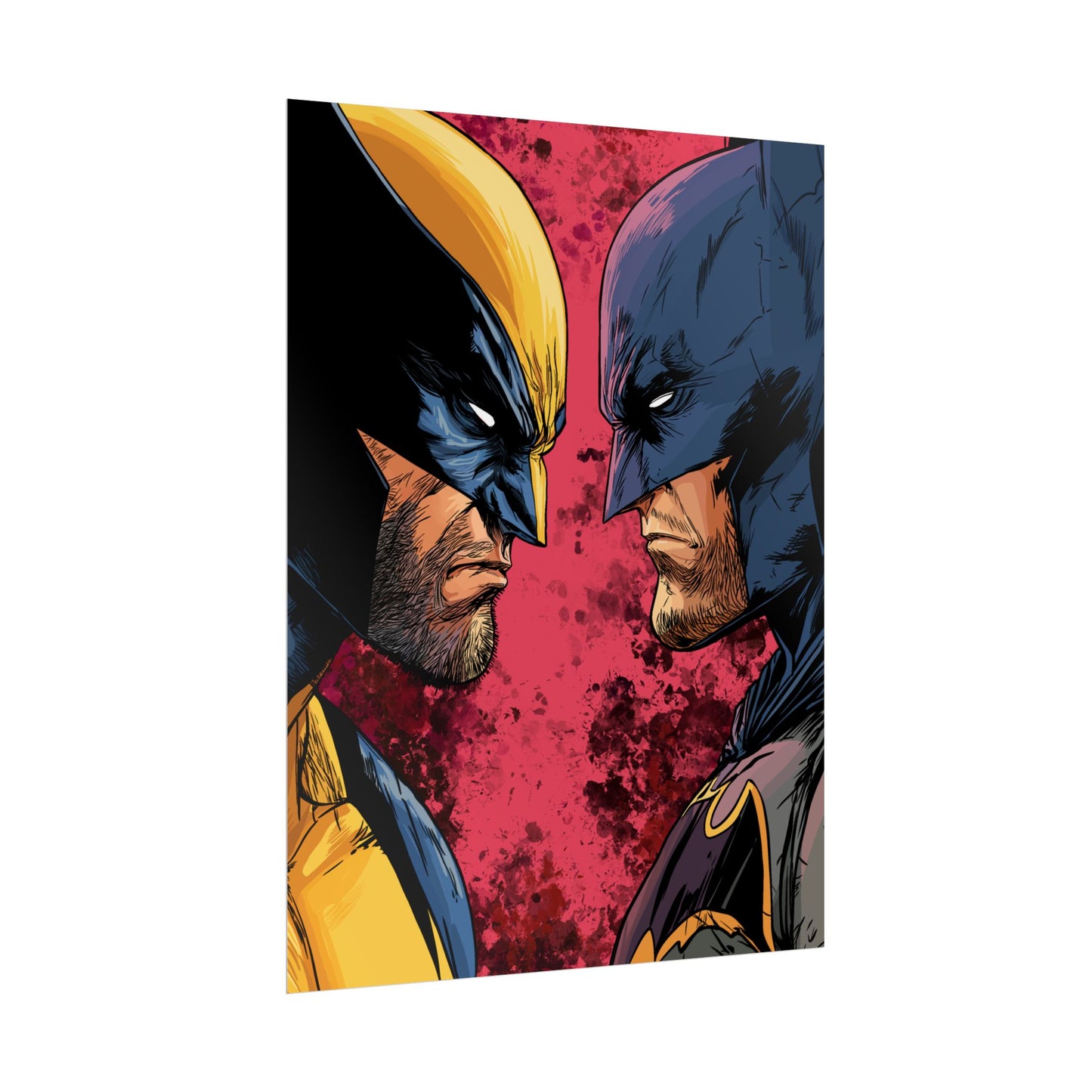 Batman vs Wolverine Rolled Poster