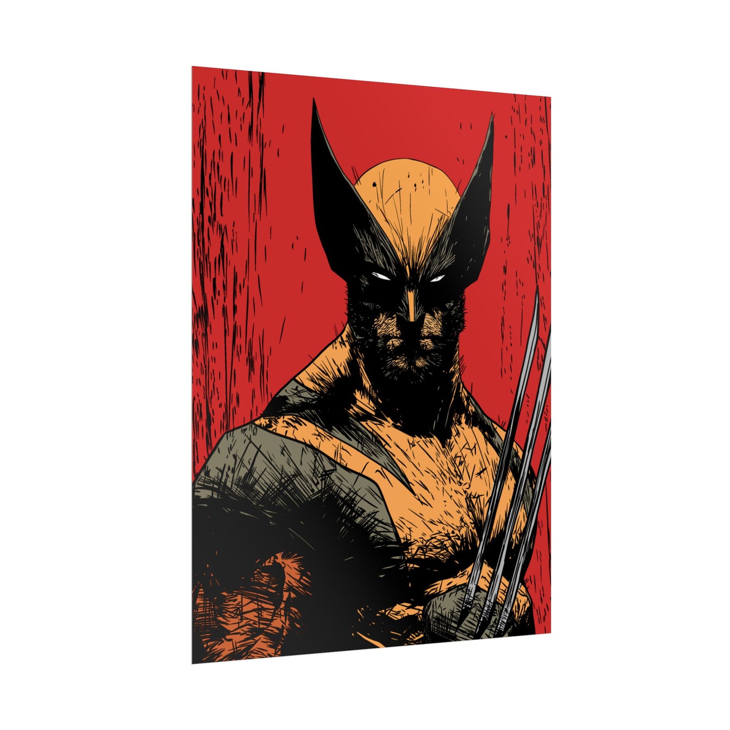 Wolverine Comic Art Poster