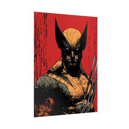 Wolverine Comic Art Poster