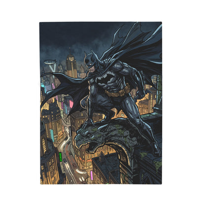 Batman Cityscape Velveteen Plush Blanket