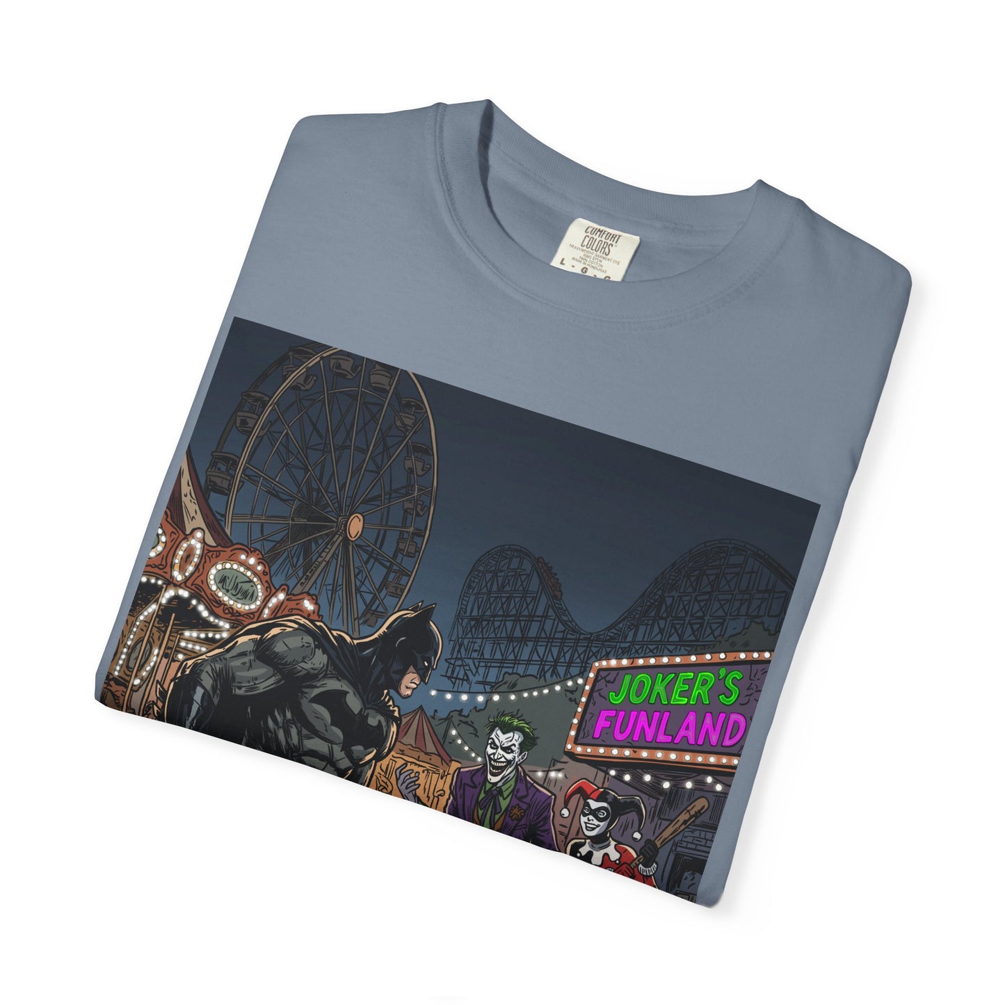 Batman vs Joker Graphic T-Shirt — Gotham Carnival Night Tee