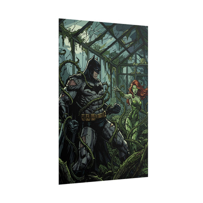 Batman & Poison Ivy Greenhouse Art Print - Poster