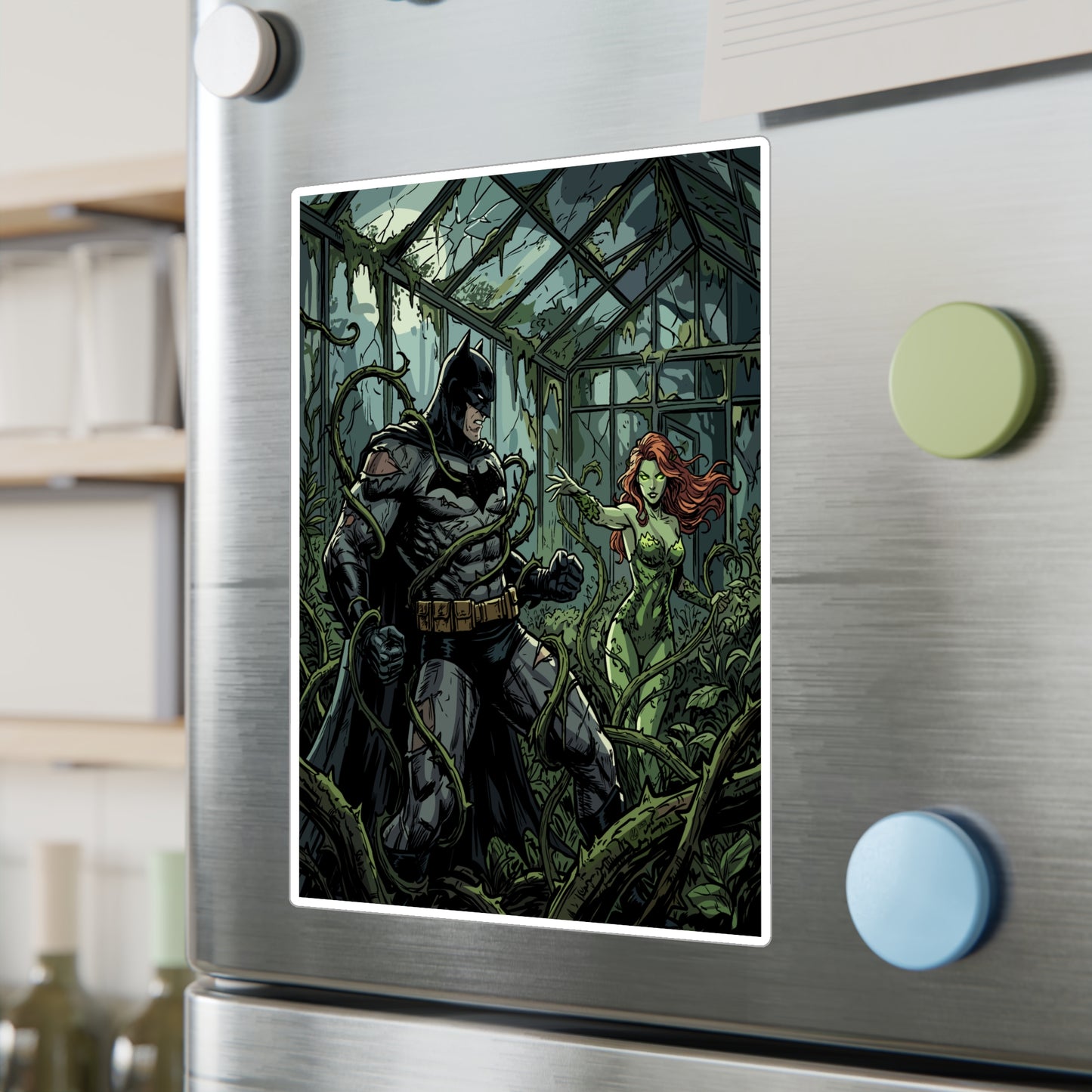 Batman & Poison Ivy Greenhouse Sticker