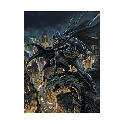 Batman City Rooftop Rolled Poster