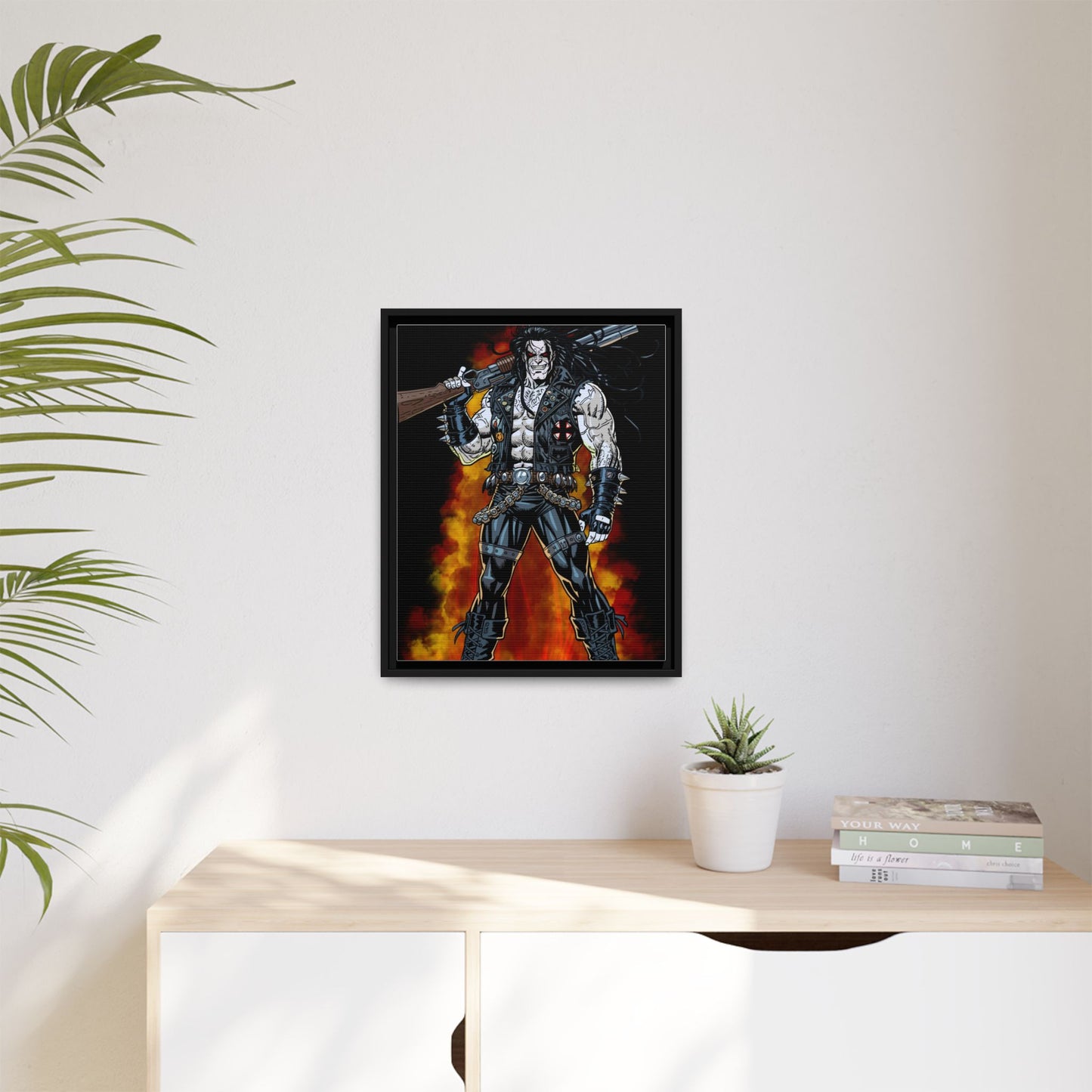 The Main Man Bounty Hunter - Framed Matte Canvas