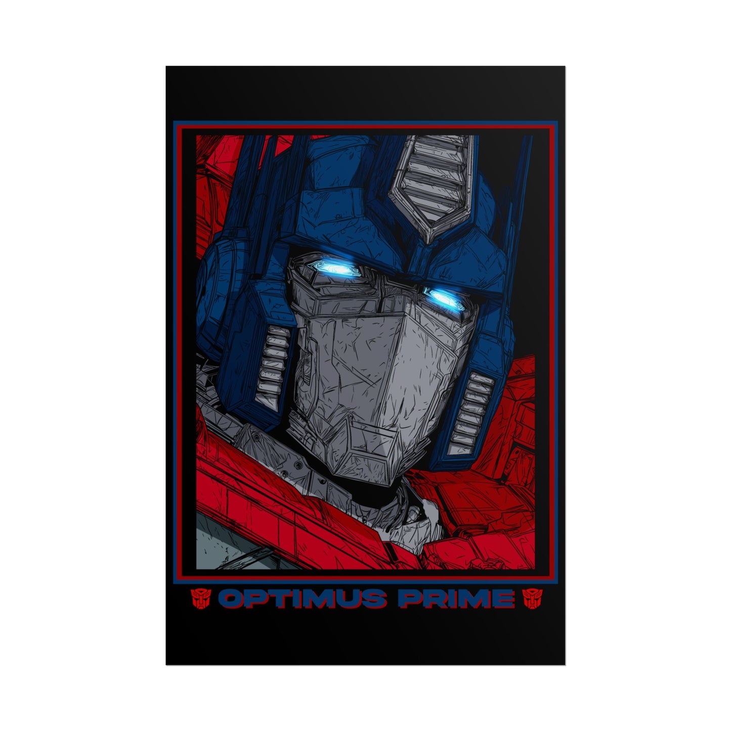 Optimus Prime Cinematic Rolled Poster