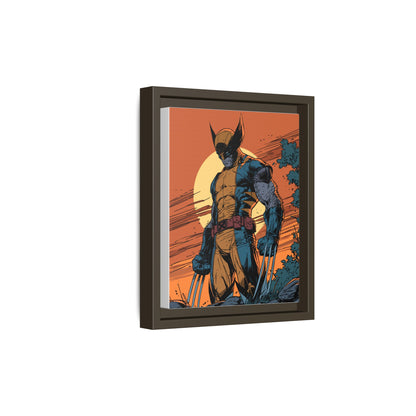 Wolverine Matte Framed Canvas Print