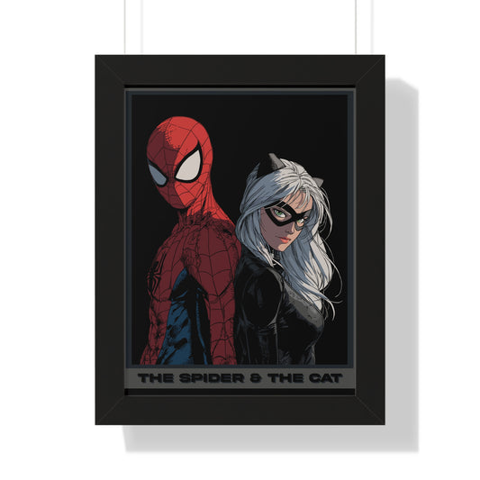 Spider & The Cat Framed Poster