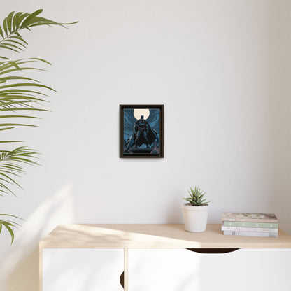Batman Moonlit Matte Canvas Framed Print