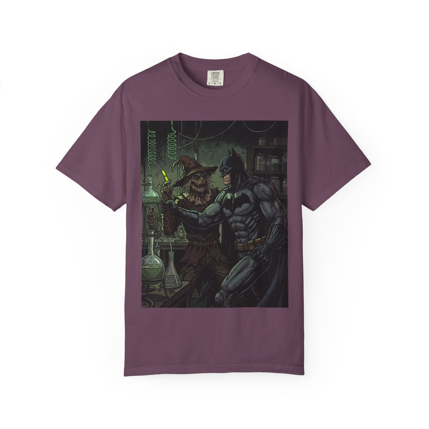 Batman & Scarecrow Graphic T-Shirt — Dark Comic Art Tee